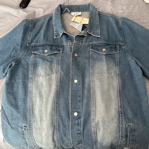 Men or Women Denim Jacket with Magnetic Buttons By SILVERT'S  Sz 3XL Never Use